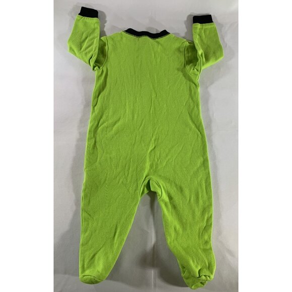 Garanimals Baby 6-9M Frankenstein Sleep Play Bodysuit 2 pc Set Halloween Green - Picture 6 of 16